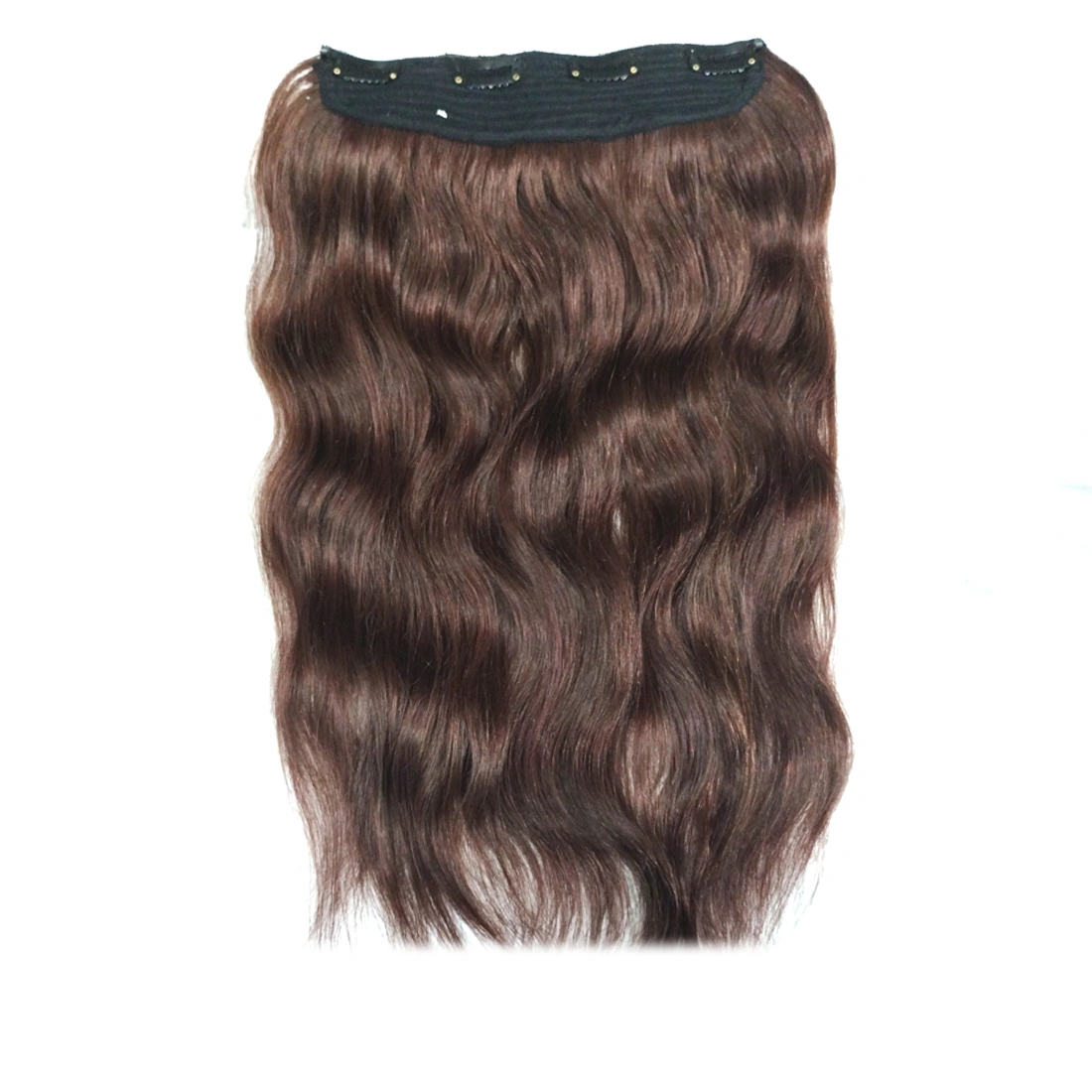 4 Clip Ear to Ear Hair Volumizer Short Lengths 8&quot;,10&quot;, 12&quot;, 14&quot;-Wavy-Brown-10 INCH-1