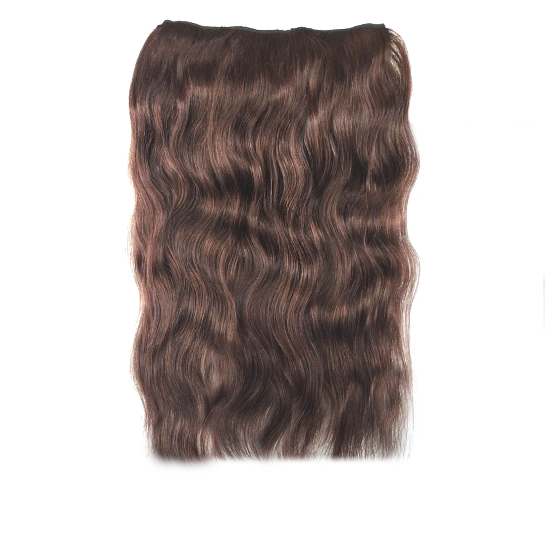 4 Clip Ear to Ear Hair Volumizer Short Lengths 8&quot;,10&quot;, 12&quot;, 14&quot;-Straight-Brown-8 inch-1