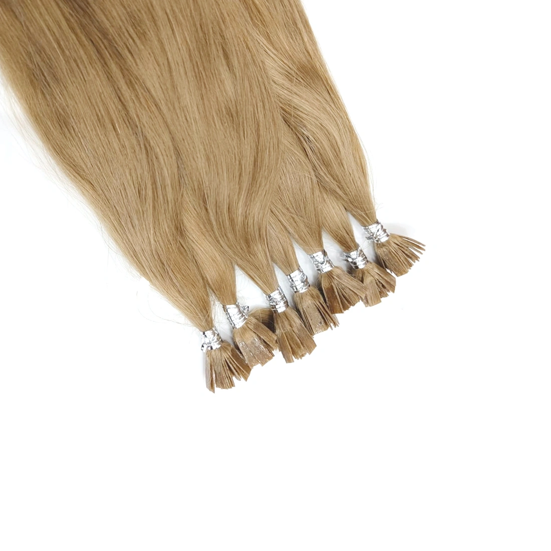 Flat -Tip Hair Extension Short Lengths 12&quot;, 14&quot;, 16&quot;-19-CH-Flat-TIP-BLD-613-12-STR