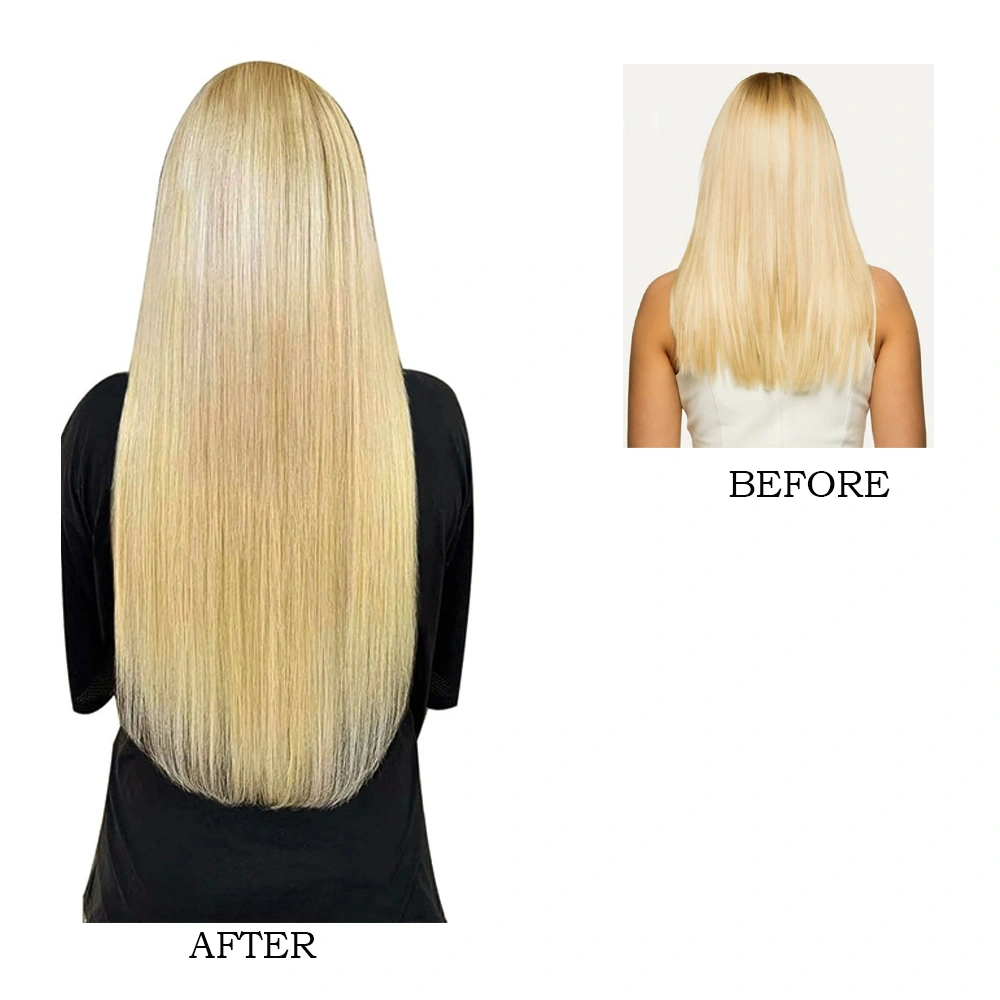 Flat -Tip Hair Extension Medium Lengths 18&quot;, 20&quot;, 22&quot;-Straight-Blonde (#101--18 INCH-1