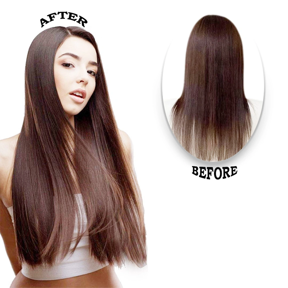 Flat -Tip Hair Extension Long Lengths 24&quot;, 26&quot;, 28&quot;-Wavy-Brown-28 INCH-1