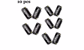 Hair Extension attachment Clip  PACK OF 10 PCS