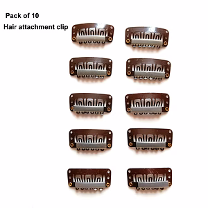 Hair Extension attachment Clip  PACK OF 10 PCS