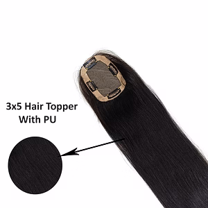 Hair Topper Medium Lengths : 3X5 16", 18", 20"