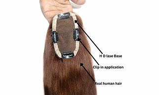 Hair Topper Medium Lengths : 3X5 16", 18", 20"