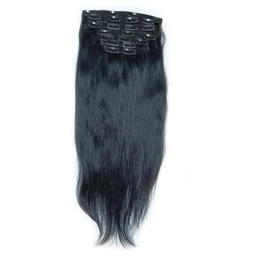 7 Pcs Clip in Hair Extension Medium Lengths : 18&quot;, 20&quot;, 22&quot;-9-CH-CLIPIN-7PCS-NB-22-STR