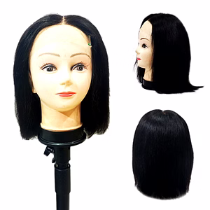 Top Closure Full Head wig Straight