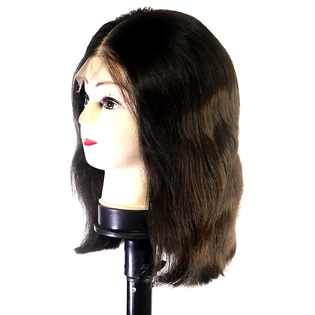 Straight Lace Front Wig Short Lengths 12&quot;, 14&quot;-14 inch-Natural Black-220 gm-2