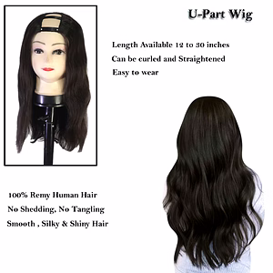 Wavy U-Part Wigs Short Lengths 12", 14", 16"