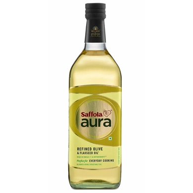 Saffola Aura Refined Olive &amp; Flaxseed Oil-SKU-Edible-Oil-085
