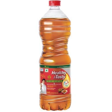Emami Healthy &amp; Tasty - Kachi Ghani Mustard Oil-SKU-Edible-Oil-029