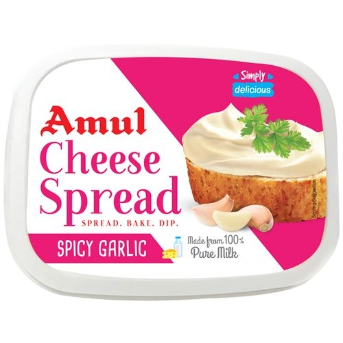 Amul Cheese Spread - Spicy Garlic-SKU-Britania-033