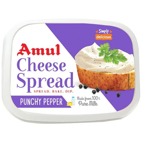 Amul Cheese Spread - Punchy Pepper-SKU-Britania-035