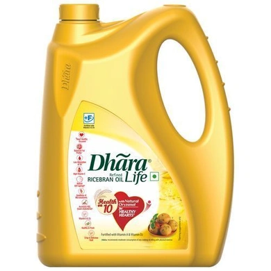 Dhara Refined Oil - Rice Bran-SKU-Edible-Oil-027