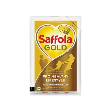Saffola Gold Edible Oil Pouch-SKU-Edible-Oil-090