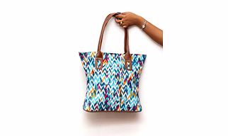 Shades of Blue Wavey Handbag