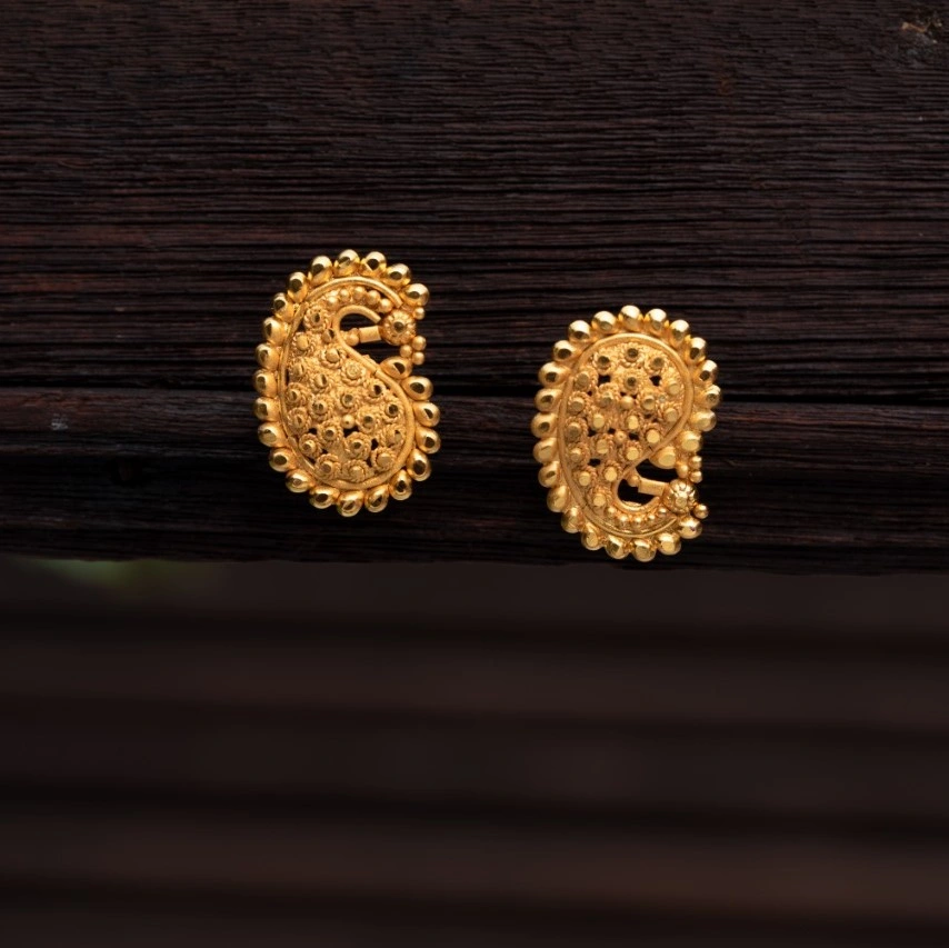Personalized Design Gold Earrings at Best Price in Chennai | Sun Smith'S