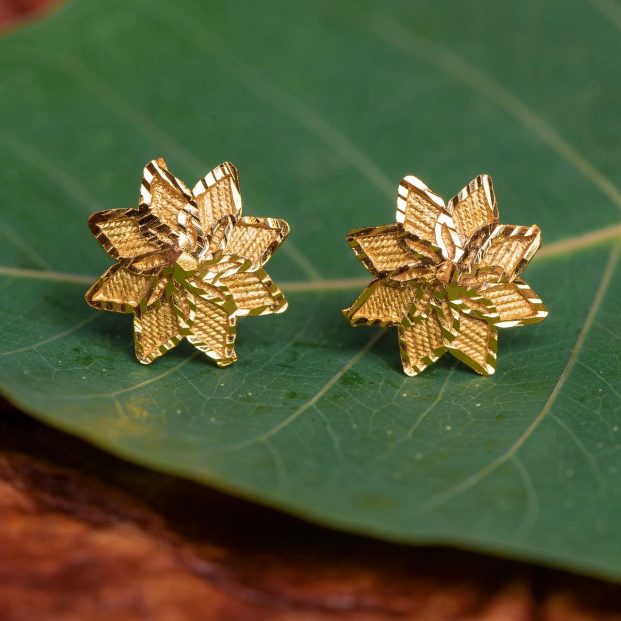 1.5 gram gold earrings new design