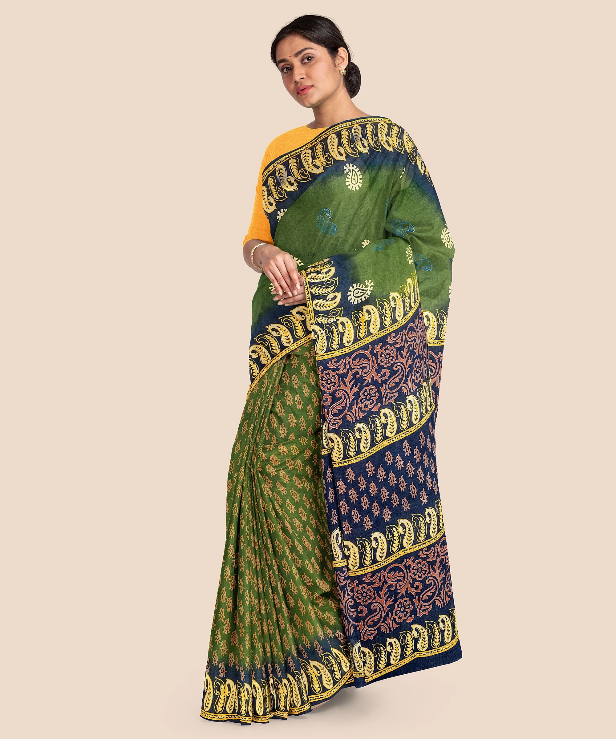 Printed Mulmul Pure Cotton Saree-2