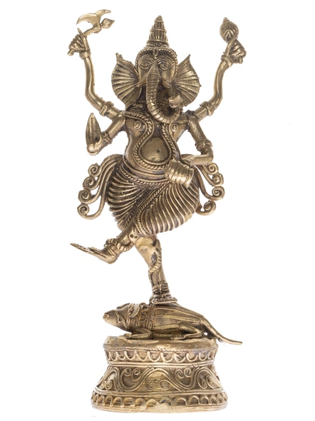 Handcrafted Decorative Dokra Ganesh-BHHCDOKGANESH001