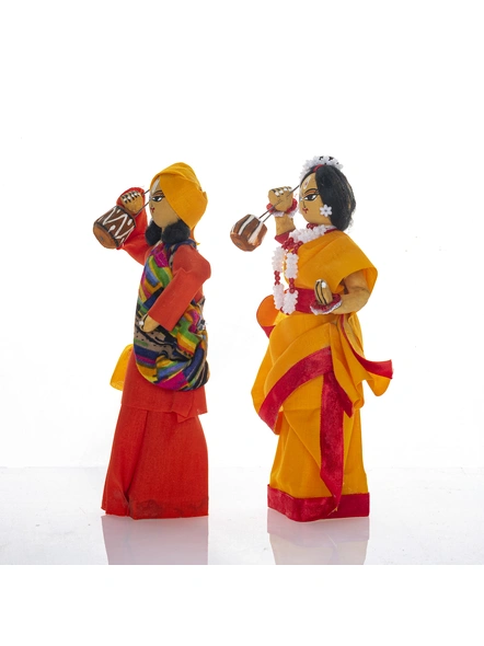 Handcrafted Decorative Wooden CLOTH DOLL BAUL SET OF 2-Wood-1