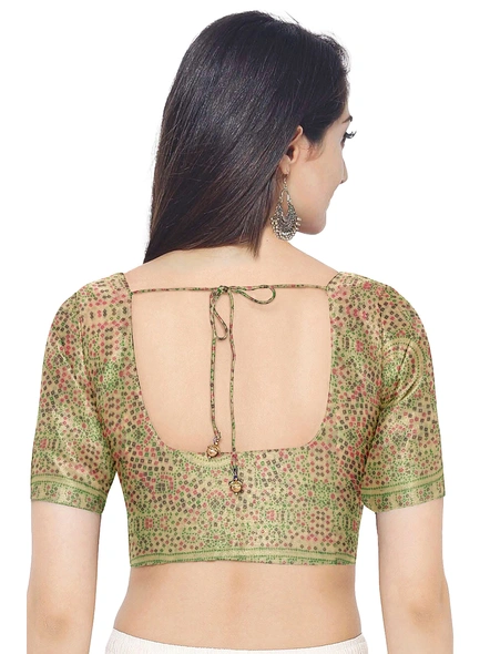 Woven Beige Cotton Silk Handloom Printed Saree with Blouse Piece-Beige-Sari-Cotton Silk-One Size-Adult-Female-5