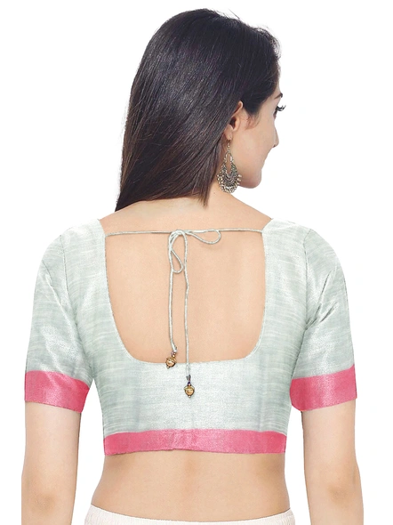 Grey Handloom Santipuri Cotton Jamdani Weave Saree with Blouse Piece-grey-Sari-Cotton-One Size-Adult-Female-5