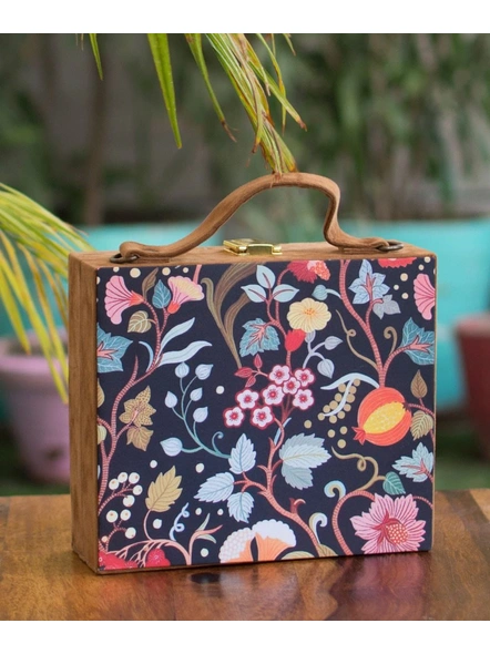 Flowers Suitcase Sling Bag-LAASUIT006