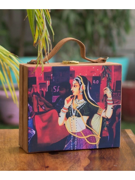 Rajputana Lady Suitcase Sling Bag-LAASUIT008