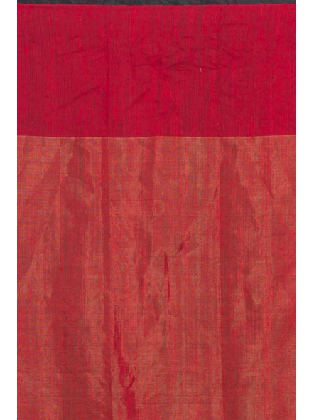 Red Sequins Handwoven Resham Silk Saree-Red-Sari-Silk-One Size-Adult-Female-4