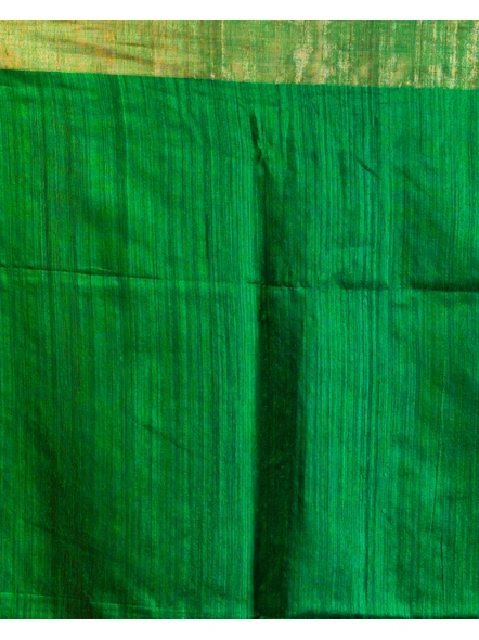 Parrot Green Handwoven Matka Silk Tangail Saree-Green-Sari-Matka Silk-One Size-Adult-Female-3