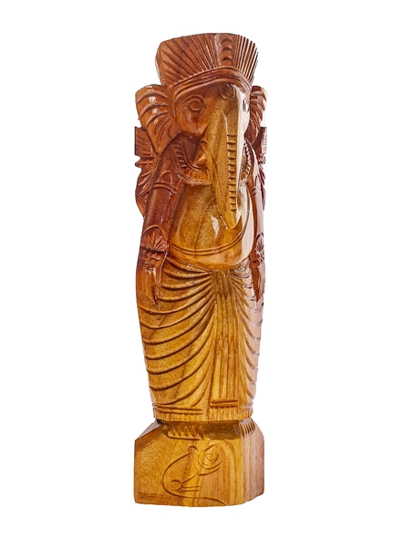 Handcrafted Decorative Wooden GANESH-Wood-God-1