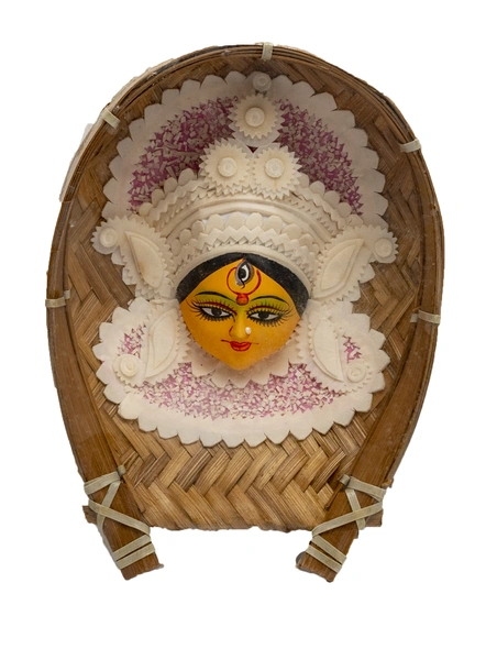 Handcrafted Decorative Shola Craft KULO DURGA SMALL-BHHCKULODURGAS001