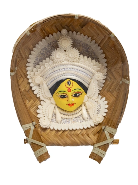 Handcrafted Decorative Shola Craft KULO DURGA SMALL-BHHCKULODURGAS002