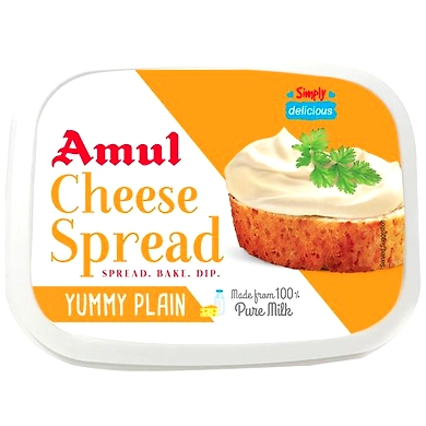 Amul Cheese Spread - Yummy Plain-SKU-Britania-037