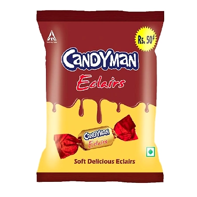 Candyman Eclairs 50p 270g Polybag-SKU-6791