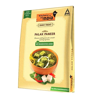 Kitchens of India, Daily Treat, Ready Palak Paneer, 285g-SKU-6796