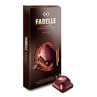 Fabelle Luxury Chocolates Wood Centre Filled Bar Infused with Dark Mousse, Cinnamon and Coffee 131g