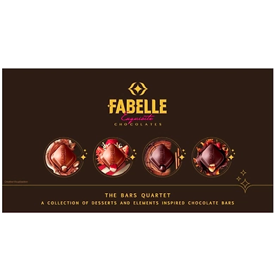 Fabelle Exquisite Chocolates, The Bars Quartet, 524g-SKU-6826