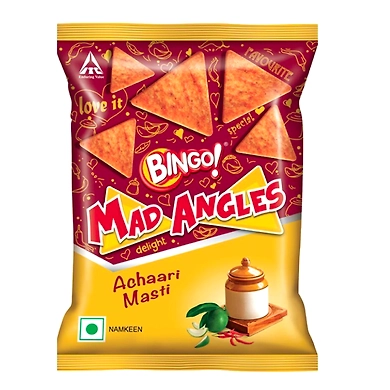 Bingo! Chips Mad Angles Achari Masti 80g-SKU-6857
