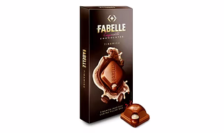 Fabelle Luxury Chocolates Tiramisu Centre Filled Bar Infused with Coffee and Mascarpone Cheese 131g