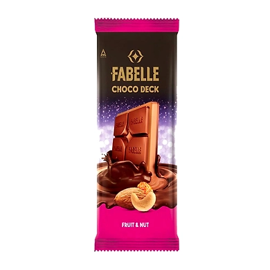 Fabelle Fruit and Nut Choco Deck Bar 128g-SKU-6844