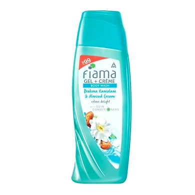 Fiama Brahmakamalam and Almond Cream Gel with Crème Bodywash, 200ml-SKU-6971