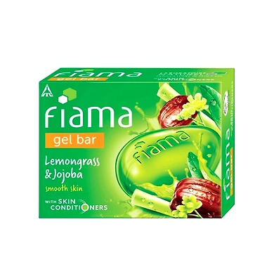 Fiama Gel Bar, Lemongrass and Jojoba, 125g-SKU-6986