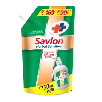 Savlon Herbal Sensitive Handwash - 750ml-SKU-6972