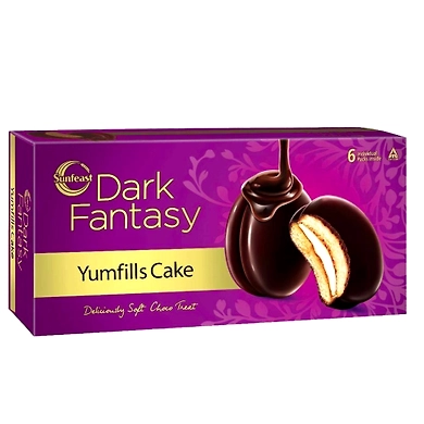Sunfeast Cakes Dark Fantasy YumFills 100 Vegetarian 138g-SKU-6905