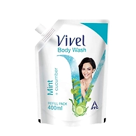 Vivel Body Wash, Mint and Cucumber, 400ml