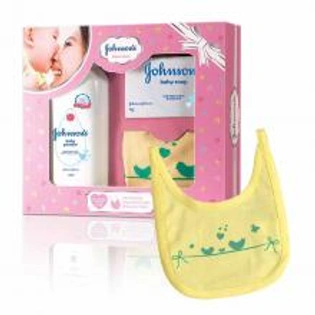 Johnson's Baby Care Collection With Organic Cotton Bib