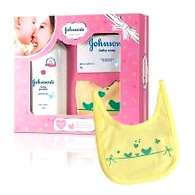 Johnson's Baby Care Collection With Organic Cotton Bib