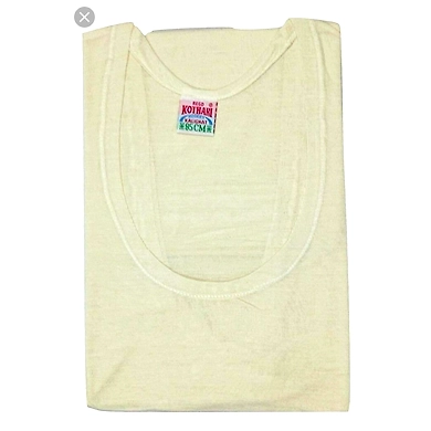 kalighat Kothari Mercerized Vest/Ganji/Baniyan [Grey, RN (Half)]-1